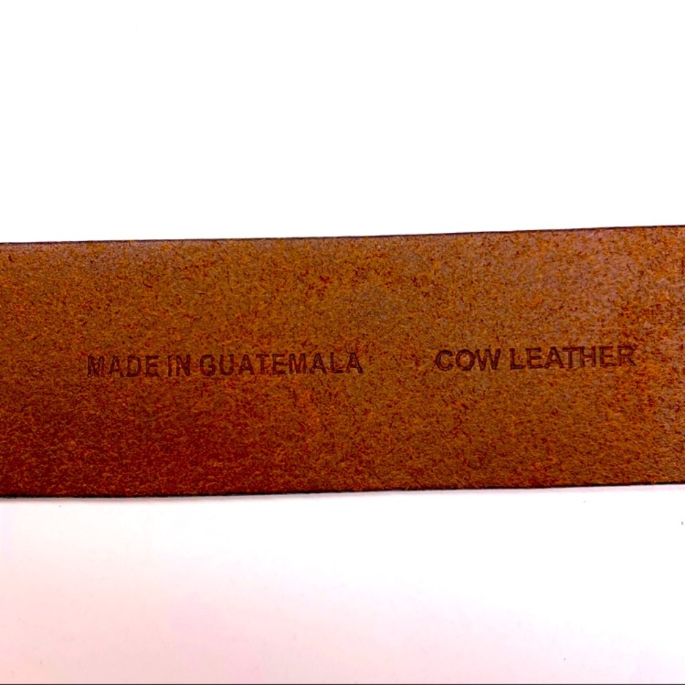 Banana Republic Cognac Brown Tumbled Leather Belt - Picture 2 of 9